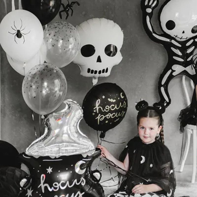 Globo Foil Calavera 36x41 cm – Apto para Aire o Helio - NAROSA SWEET PARTY
