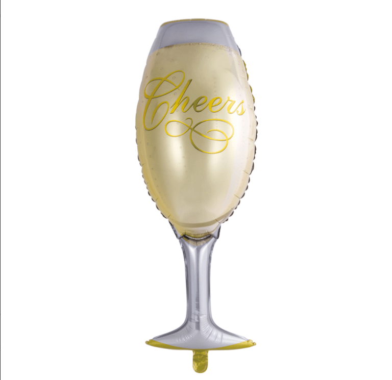 Globo Foil Copa de Champagne – 109 cm Elegante - NAROSA SWEET PARTY