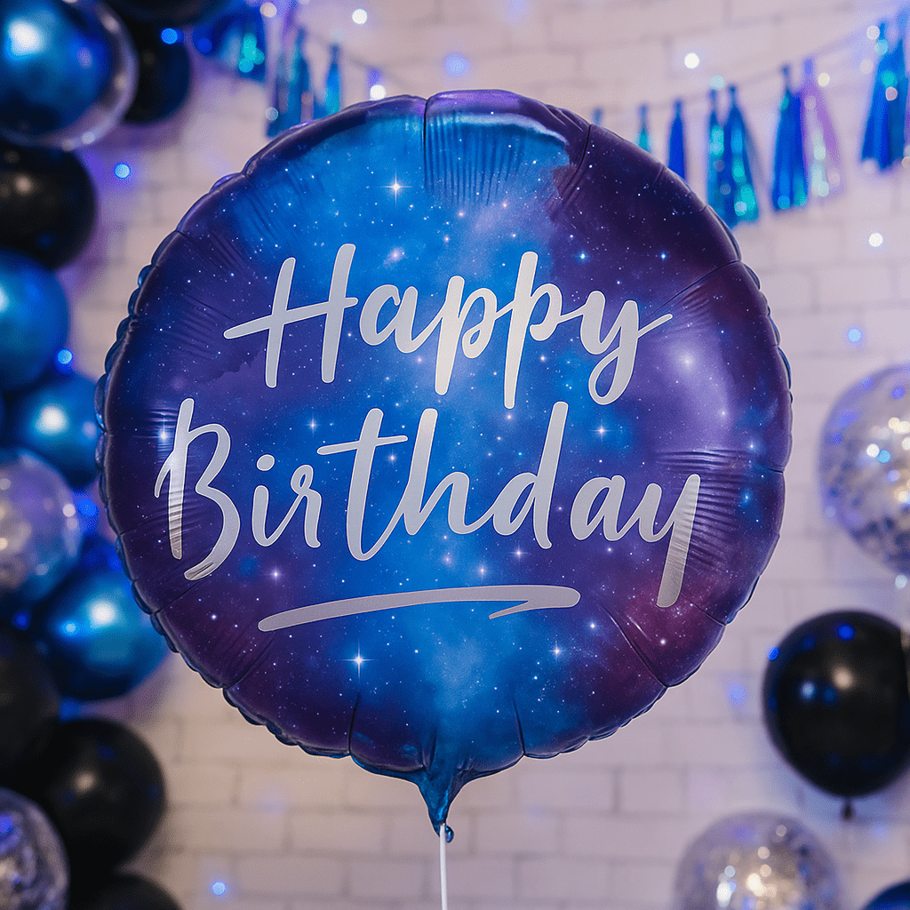 Globo Foil Cumpleaños – Galaxia 45 cm - NAROSA SWEET PARTY