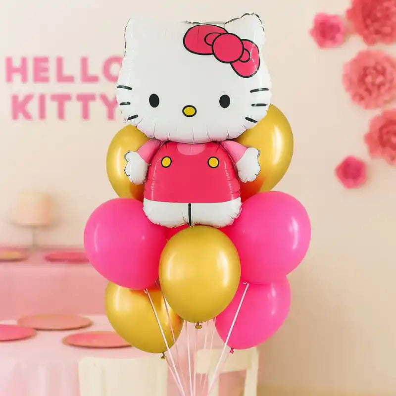 Globo foil Hello Kitty fucsia 76 cm – Apto Aire y Helio - NAROSA SWEET PARTY