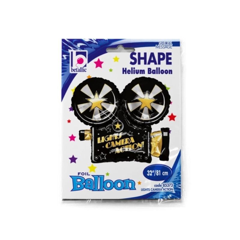 Globo foil “Lights, Camera, Action!” 81 cm – Grabo - NAROSA SWEET PARTY