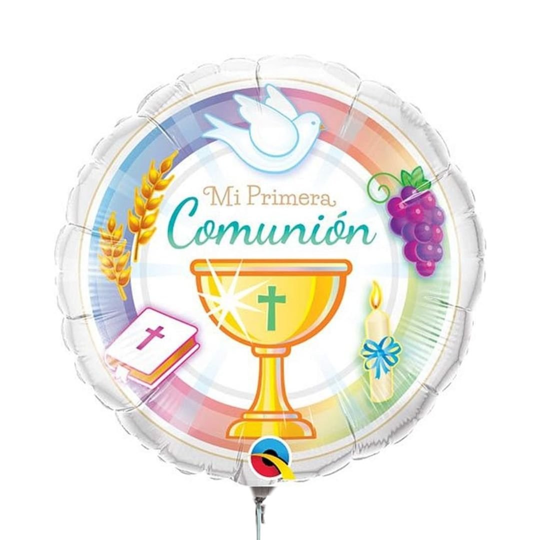 Globo Foil “Mi Primera Comunión Elements” – 45 cm Multicolor - NAROSA SWEET PARTY