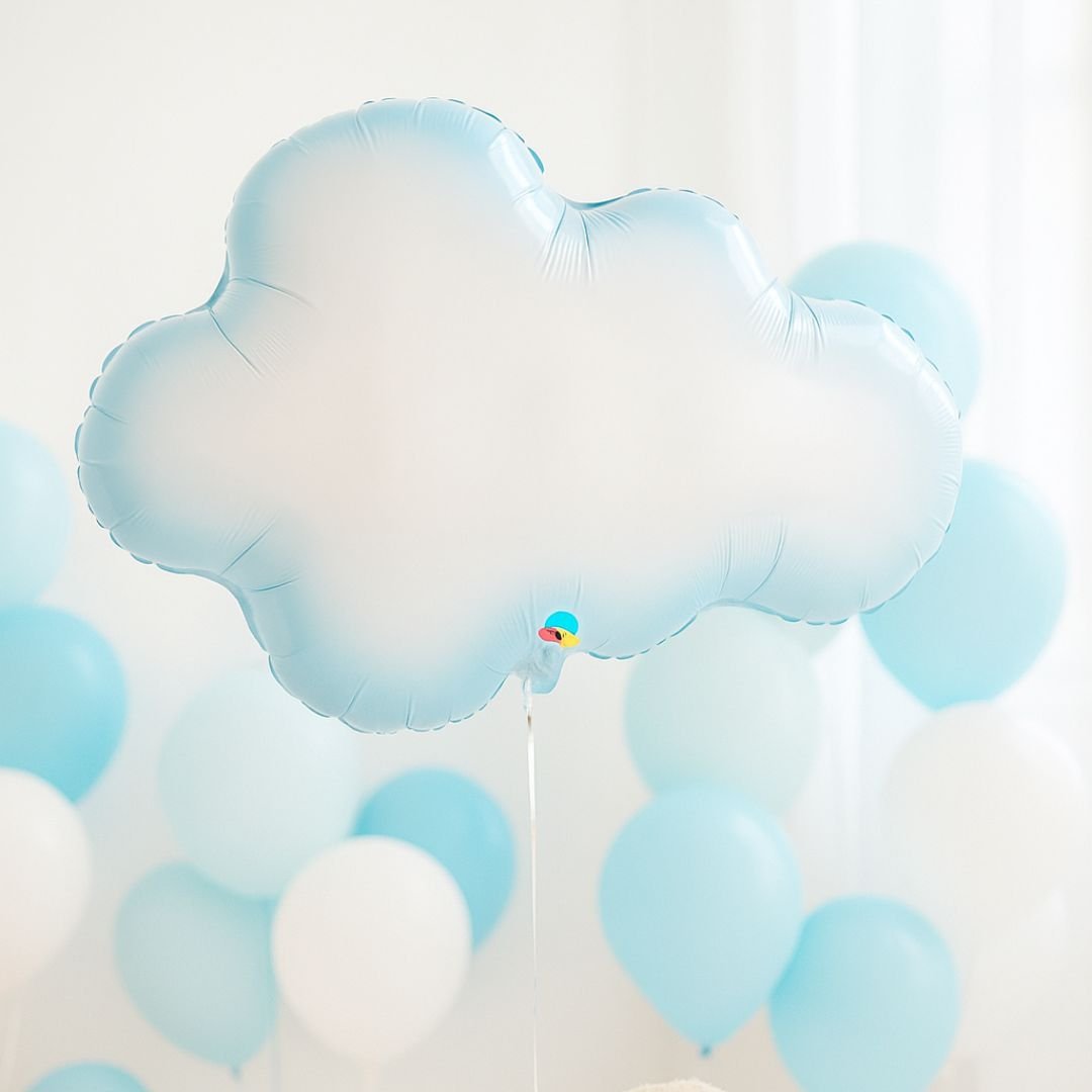Globo Foil Nube Blanca – 76 cm Apto Aire o Helio - NAROSA SWEET PARTY
