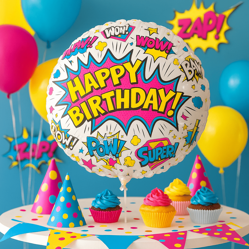 Globo Foil Superhéroe – Cumpleaños 45 cm - NAROSA SWEET PARTY