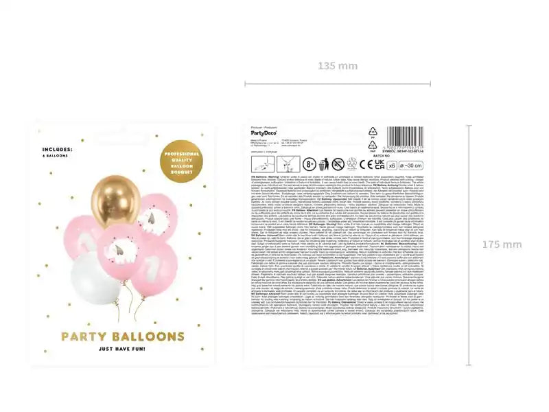 Globos de Látex Biodegradables 30 cm — Elefante y Número 1 · Apto Aire y Helio - NAROSA SWEET PARTY - Globos biodegradables