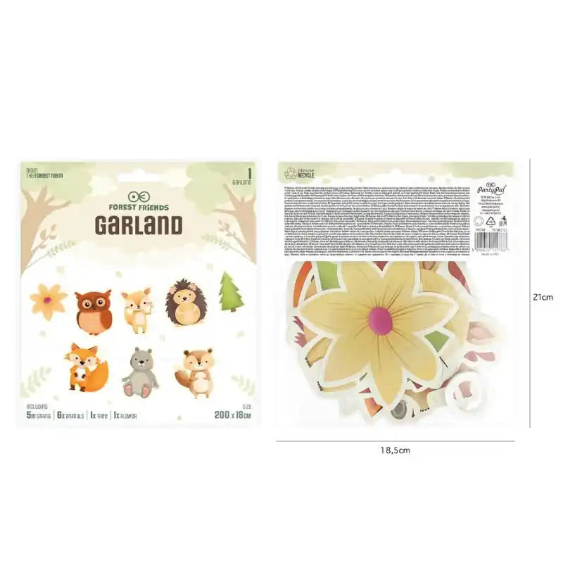 Guirnalda Amigos del Bosque 200 cm - NAROSA SWEET PARTY