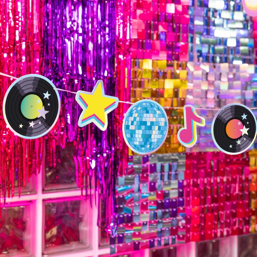 Guirnalda Discoteca Retro 150 cm – Decoración Colgante Vintage – 1 ud - NAROSA SWEET PARTY