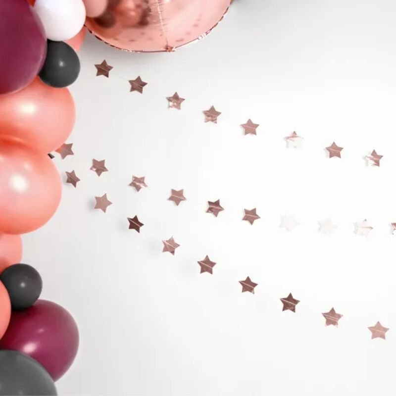 Guirnalda Estrellas Rosa Gold - 3,6 m. - NAROSA SWEET PARTY