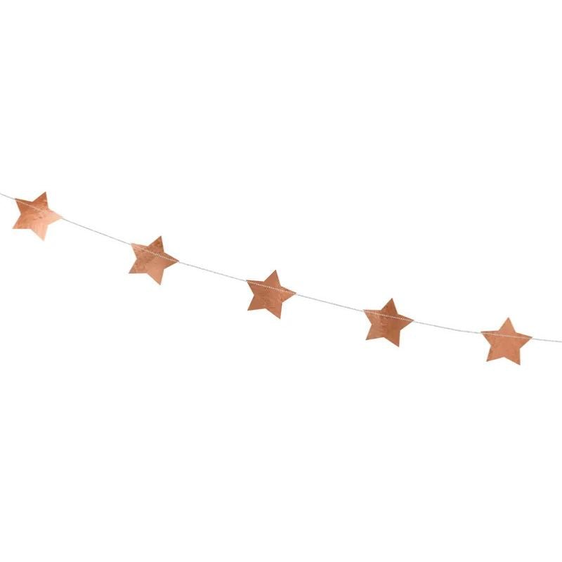 Guirnalda Estrellas Rosa Gold - 3,6 m. - NAROSA SWEET PARTY