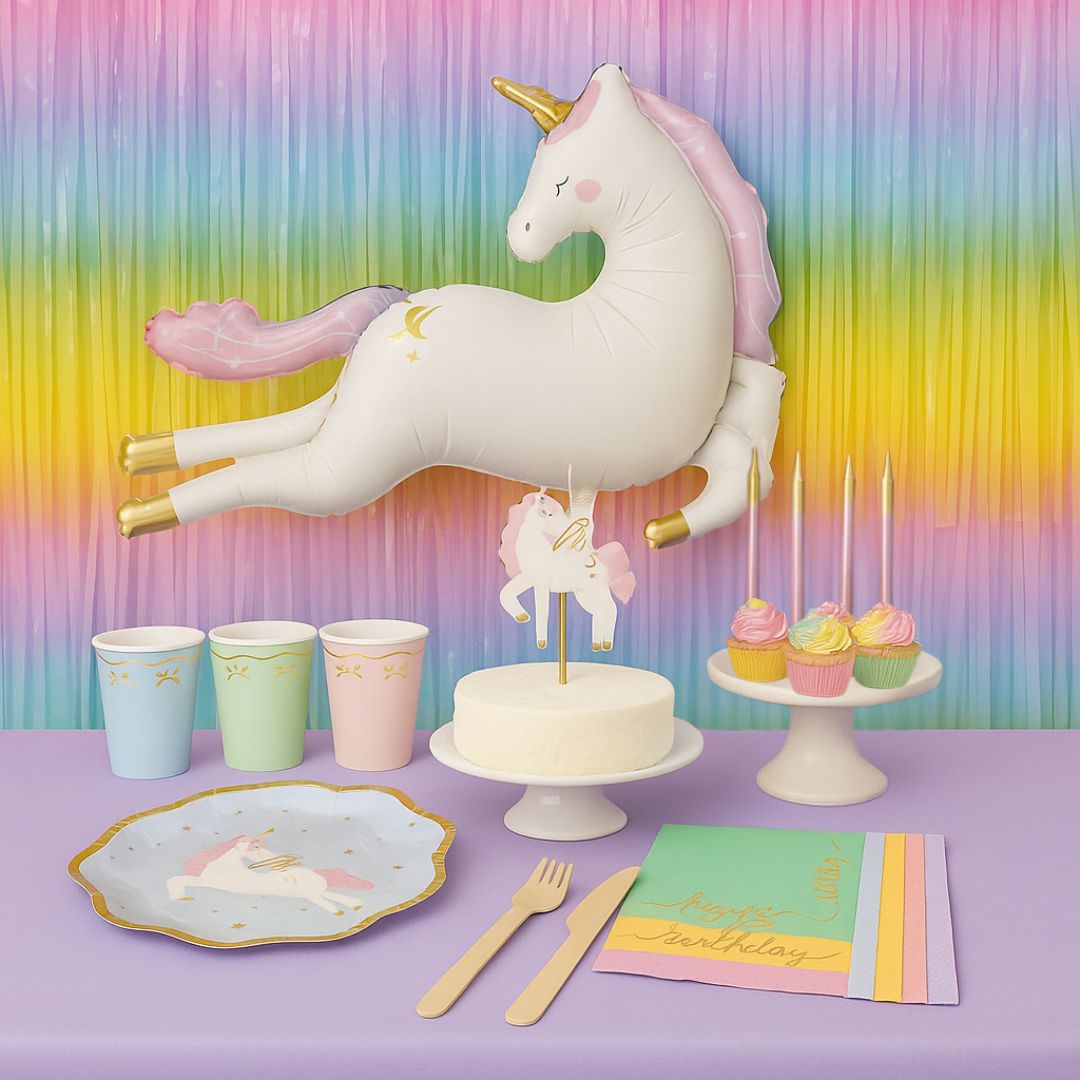 Pack Fiesta Unicornio – Decoración y Menaje Cumpleaños - NAROSA SWEET PARTY