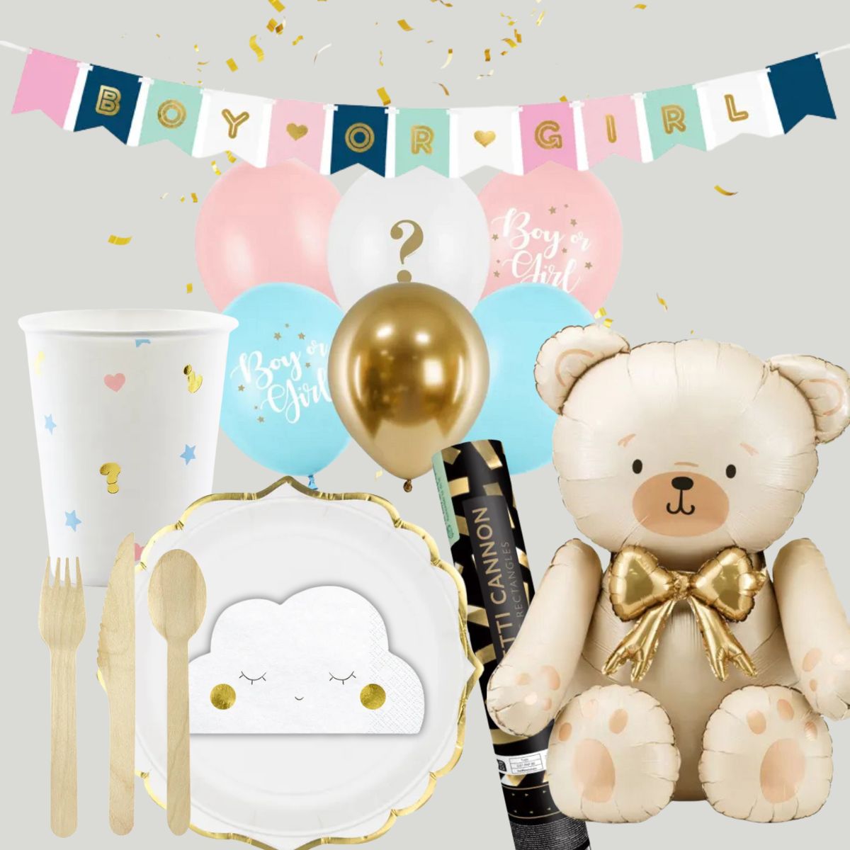 Pack Revelación de Género Niño o Niña - NAROSA SWEET PARTY