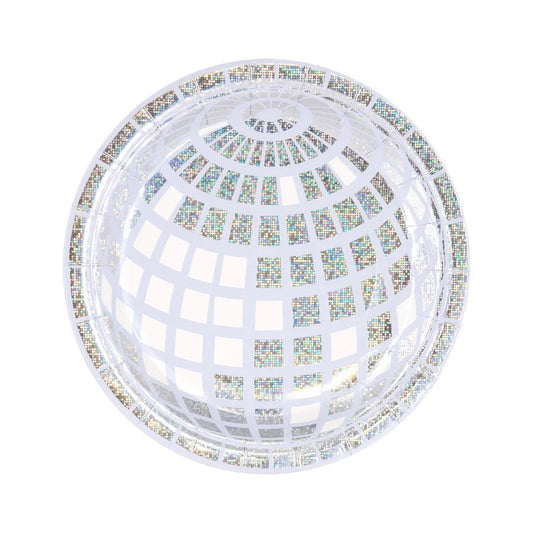 Platos de Papel Silver Disco 18 cm – Pack x6 – Brillantes para Fiestas - NAROSA SWEET PARTY