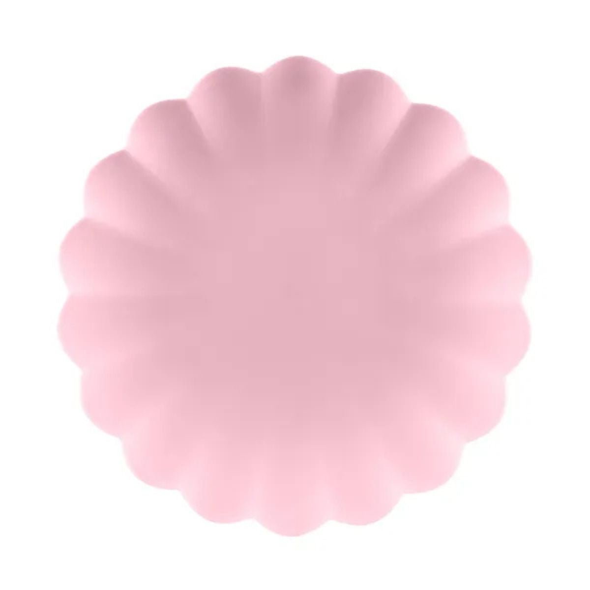 Platos de plástico Frill Rosa (22x22 cm) – 4 uds - NAROSA SWEET PARTY