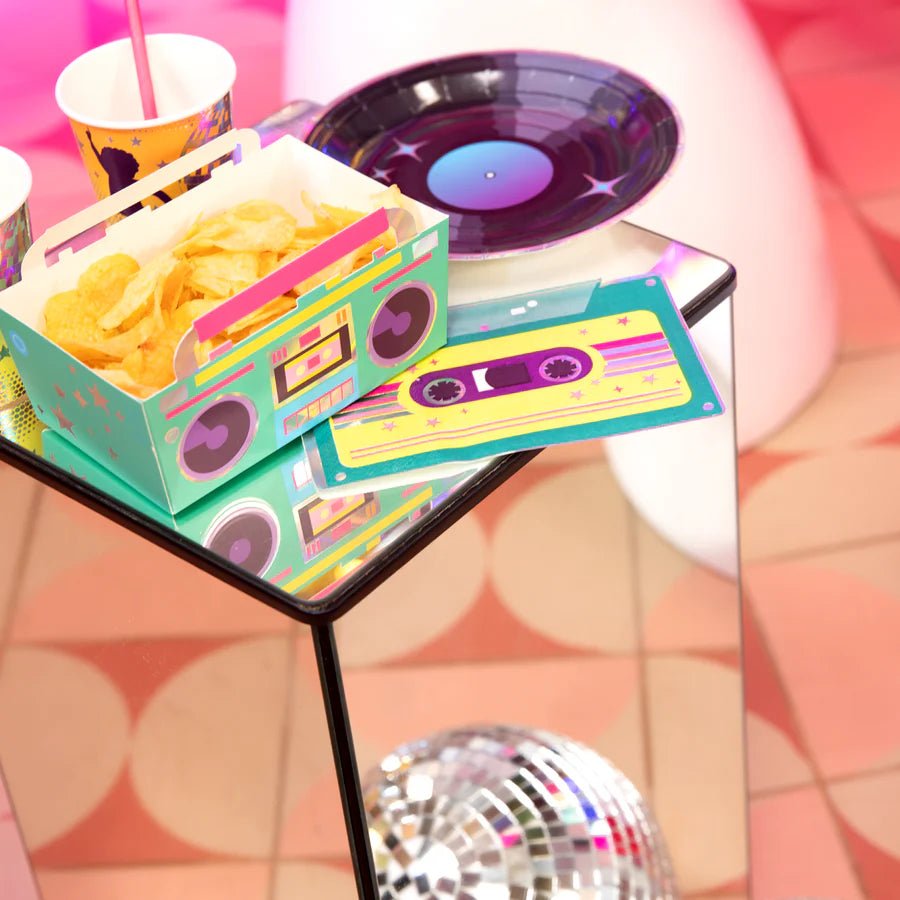 Servilletas Retro Disco 33x21 cm – Pack x10 – Decoración de Mesa Temática - NAROSA SWEET PARTY