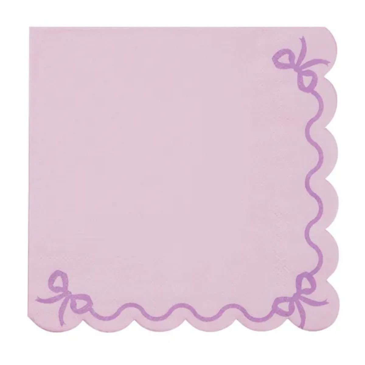 Servilletas Violeta con Volante – Pack x12 (33x33 cm) - NAROSA SWEET PARTY