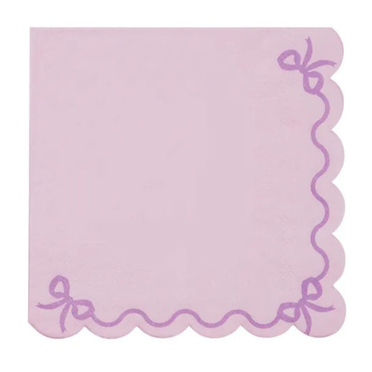 Servilletas Violeta con Volante – Pack x12 (33x33 cm) - NAROSA SWEET PARTY
