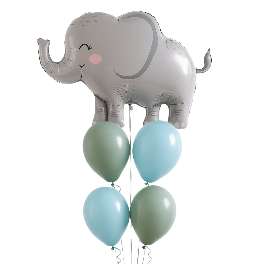 Set Bouquet de Globos con Helio de Animales de la Selva – Cumpleaños 1 Año - NAROSA SWEET PARTY