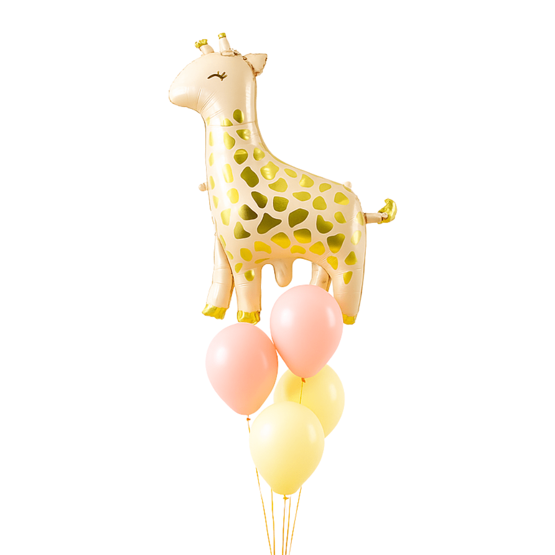 Set Bouquet de Globos con Helio de Animales de la Selva – Cumpleaños 1 Año - NAROSA SWEET PARTY