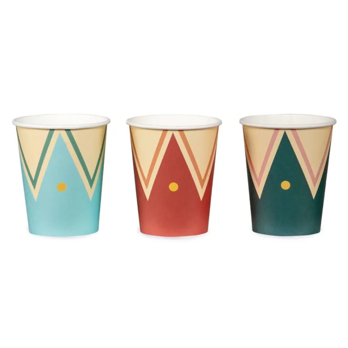 Vasos Circus 220 ml – Pack x6 – Vasos de Papel Fiesta Temática Circo - NAROSA SWEET PARTY