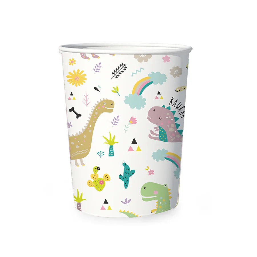 Vasos Dinosaurios 220 ml – Pack x6 – Decoración de Mesa Infantil - NAROSA SWEET PARTY