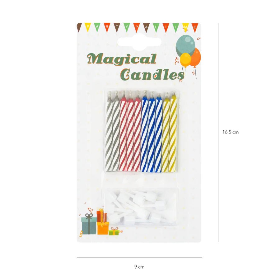 Velas de Cumpleaños Mágicas que No se Apagan - Pack x10 - NAROSA SWEET PARTY