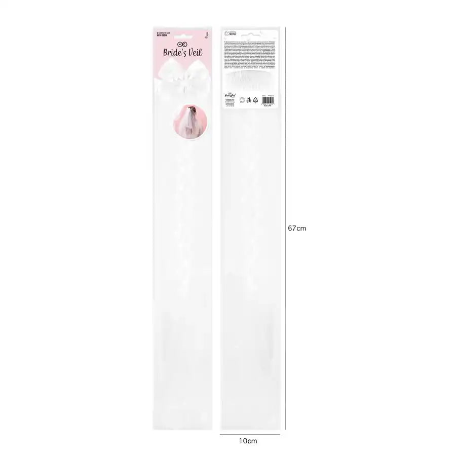 Velo Despedida de Soltera 65 cm – Accesorio Fiesta - Narosa Sweet Party Barcelona