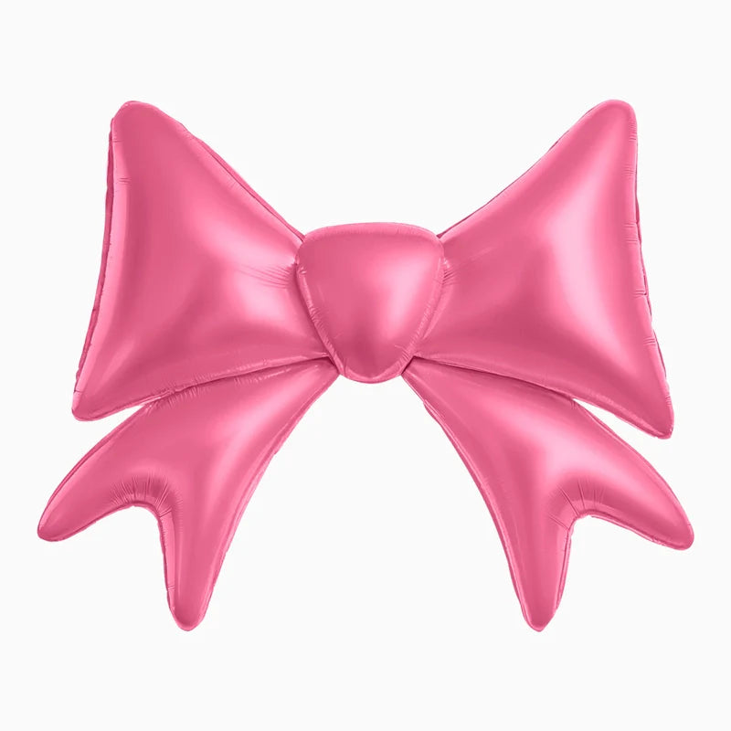 Globo foil mate XXL lazo rosa 111 x 91 cm