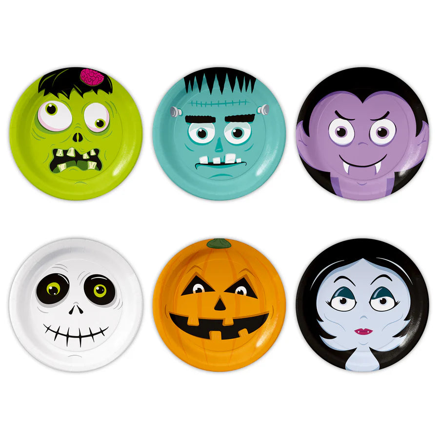 Plato de Papel Halloween Monsters