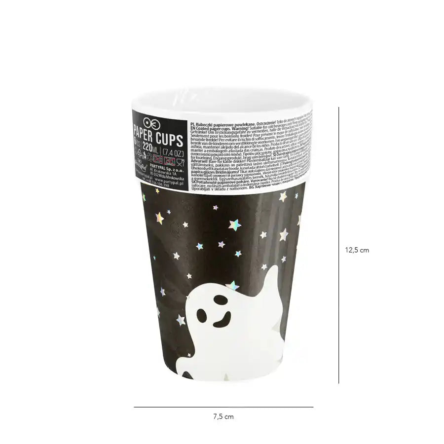 Vaso Fantasma Halloween 220ml - Narosa Sweet Party Barcelona