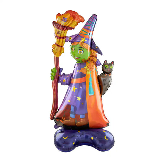Globo de Pie Bruja de Halloween - Narosa Sweet Party Barcelona