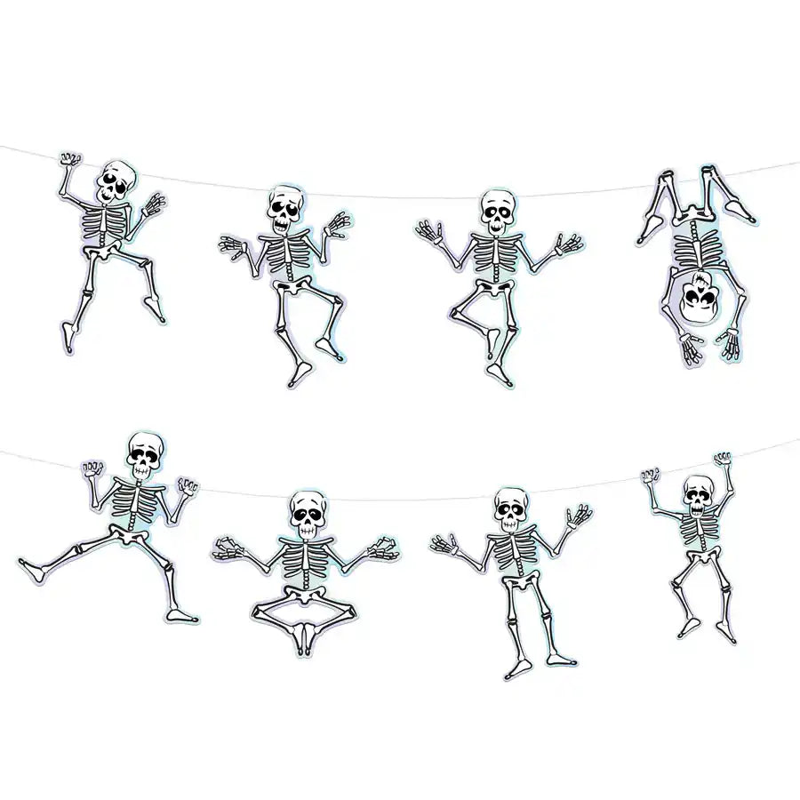 Garlanda Halloween Esquelets 200 cm – Decoració Penjoll