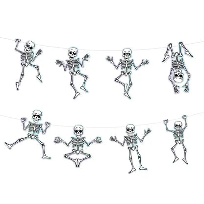 Garlanda Halloween Esquelets 200 cm – Decoració Penjoll