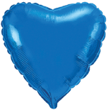 Globo Foil Corazón 18" (45 cm) - Múltiples Colores, Apto para Helio o Aire