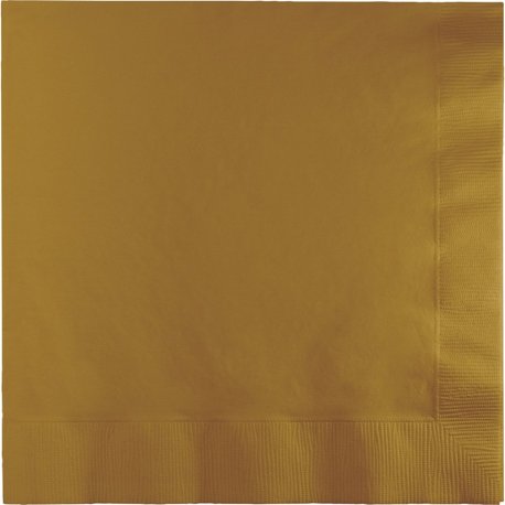 Servilletas Glittering Gold 33 cm - Pack de 20