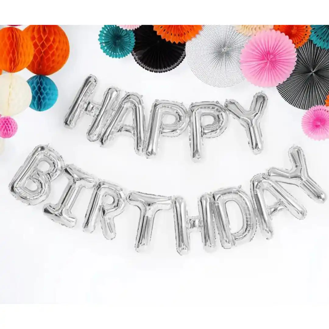 Globo Letras Happy Birthday - 4 Colores Disponibles