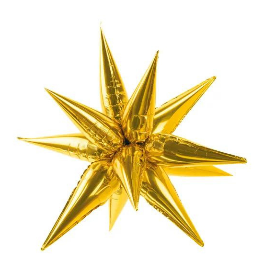 3D Metallic Star Balloon