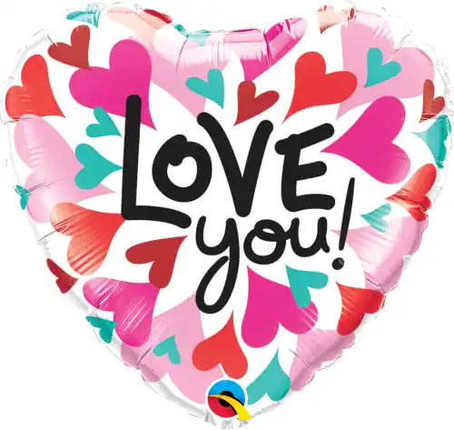 Globus Cor Love You amb Cors de Colors