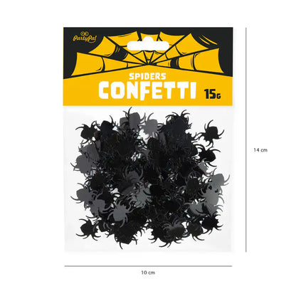 Confeti de Paper de Halloween Aranyes Negres