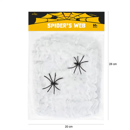 Halloween spider web with spiders, 60 g