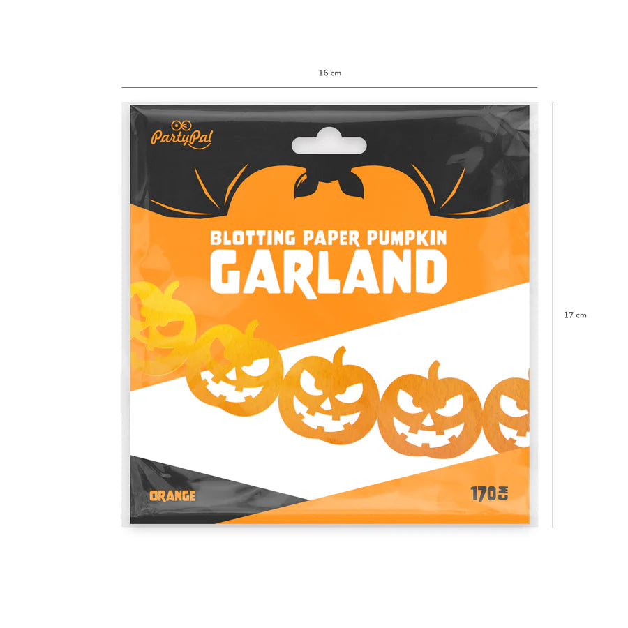 Guirnalda Halloween Calabazas Naranja