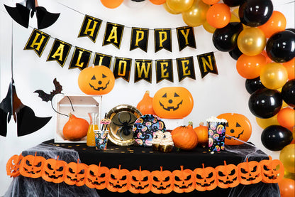 Halloween Garland Orange Pumpkins