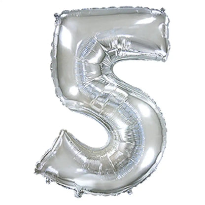 Globo Foil Mini Números - Solo Aire. 3 Colores Disponibles - Narosa Sweet Party Barcelona