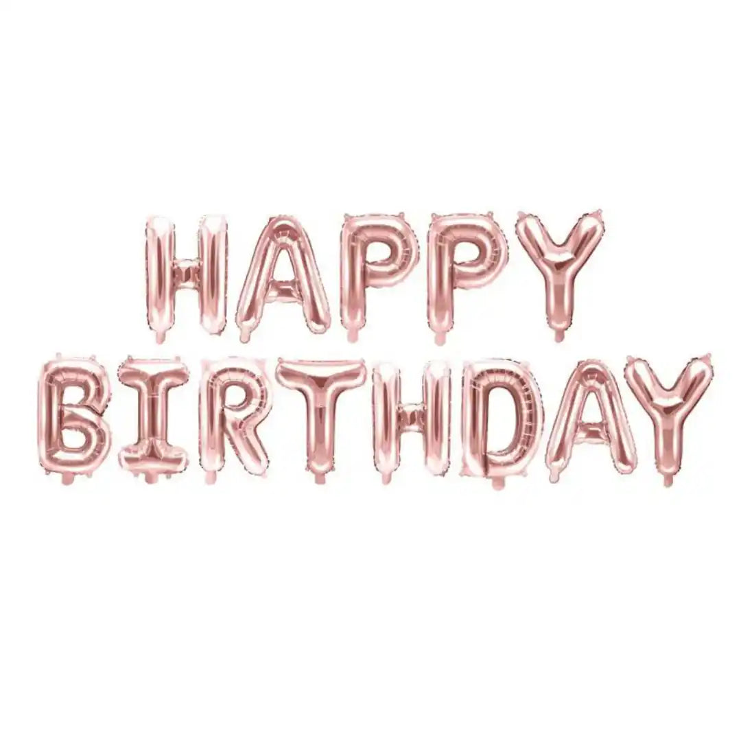 Globo Letras Happy Birthday - 4 Colores Disponibles