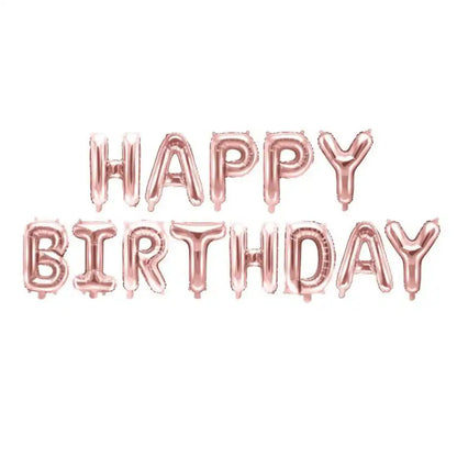 Globo Letras Happy Birthday - 4 Colores Disponibles