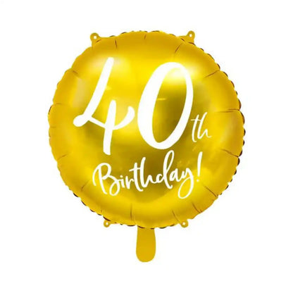 Globo Metálico Redondo con Número Edad en Blanco de 45cm – Aire o Helio - Narosa Sweet Party Barcelona