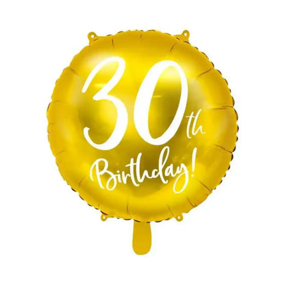 Globo Metálico Redondo con Número Edad en Blanco de 45cm – Aire o Helio - Narosa Sweet Party Barcelona