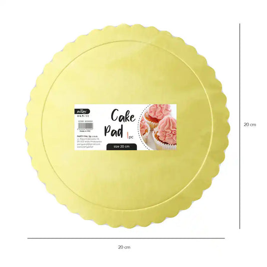 Plato o Bandeja Redonda Dorada 20 cm - Narosa Sweet Party Barcelona