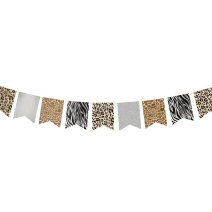 Guirnalda de banderines Animal Print 2,5 m