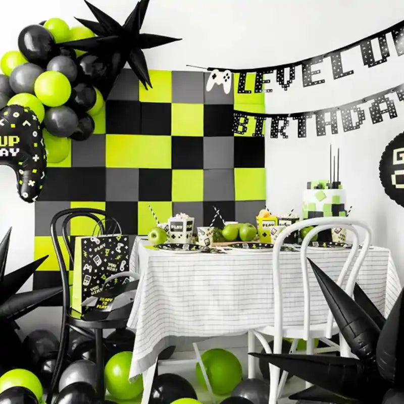 Banner Level Up Birthday, 2,5 m - Narosa Sweet Party Barcelona