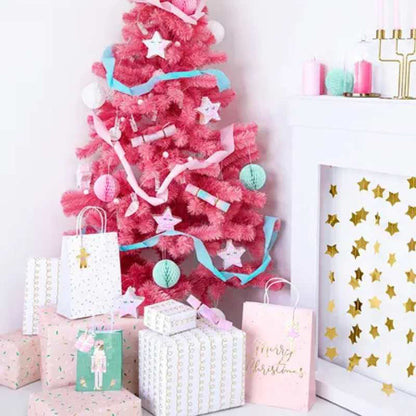 Bolsas navideñas con etiqueta para escribir